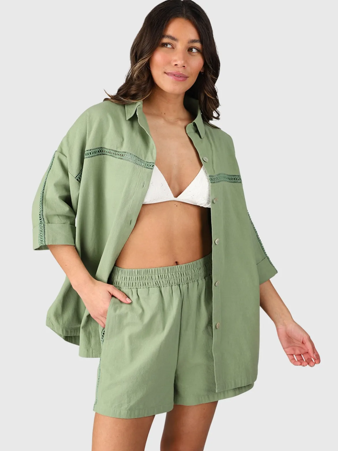Candice Dames Short | Eucalyptus