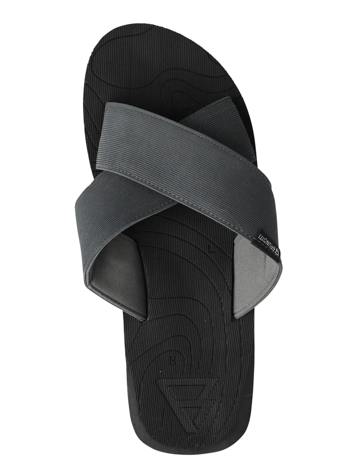 Capu Mannu Cross Men Flip Flops | Black