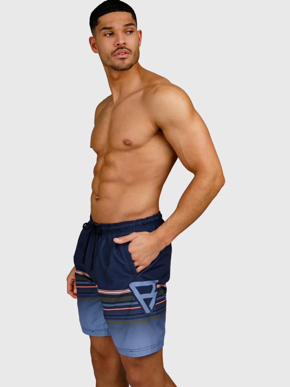 Cester-Long Heren Zwemshort | Indigo Blue