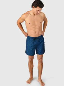 Cester-Mini Heren Swim Shorts | Mini Palm Aqua Night Blue