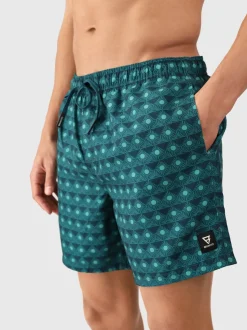 Cester-Mini Men Swim Shorts | Memories Of The Sun Fuel Green