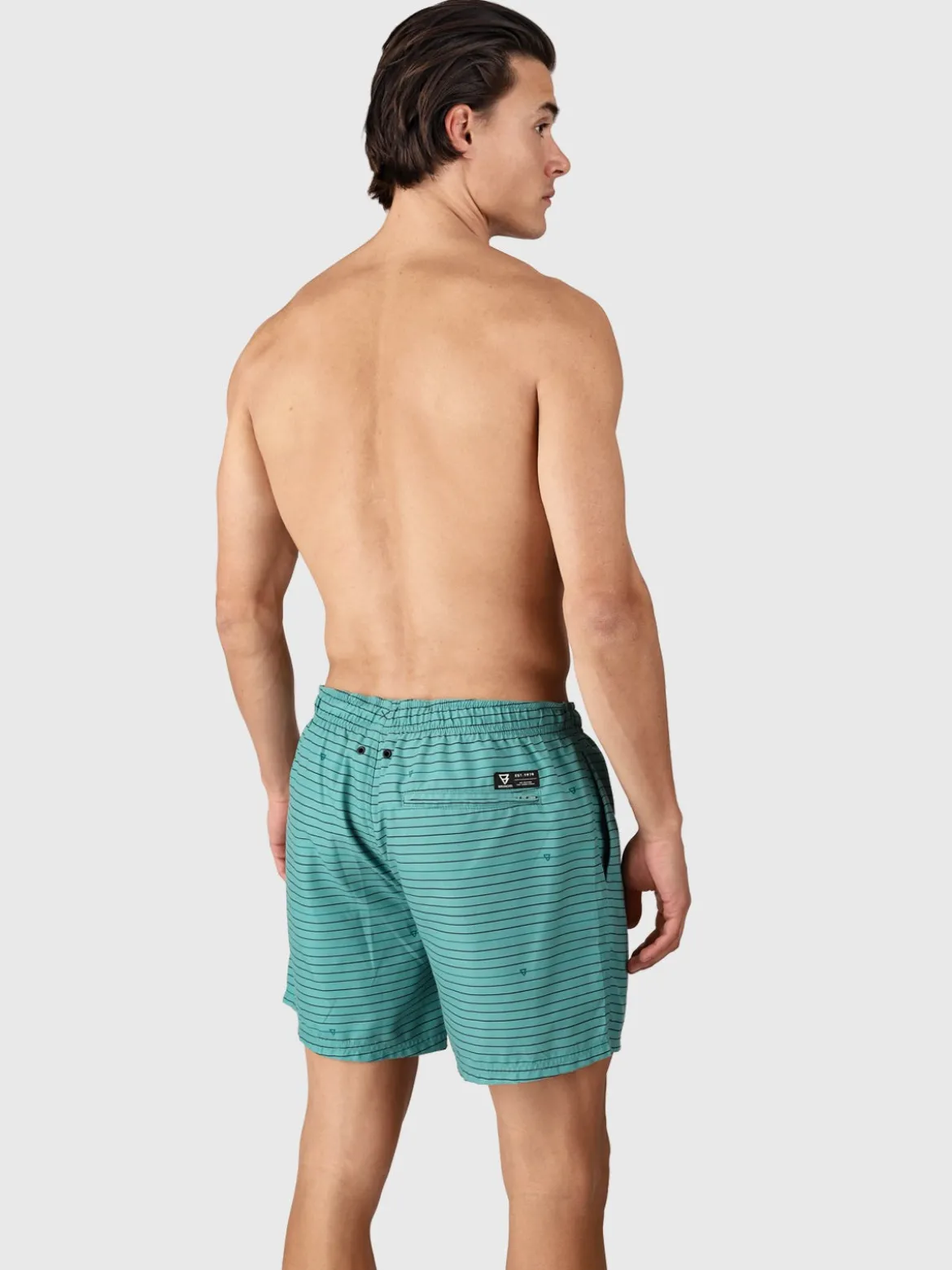 Cester-Stripe Heren Zwemshort | Bottle Green