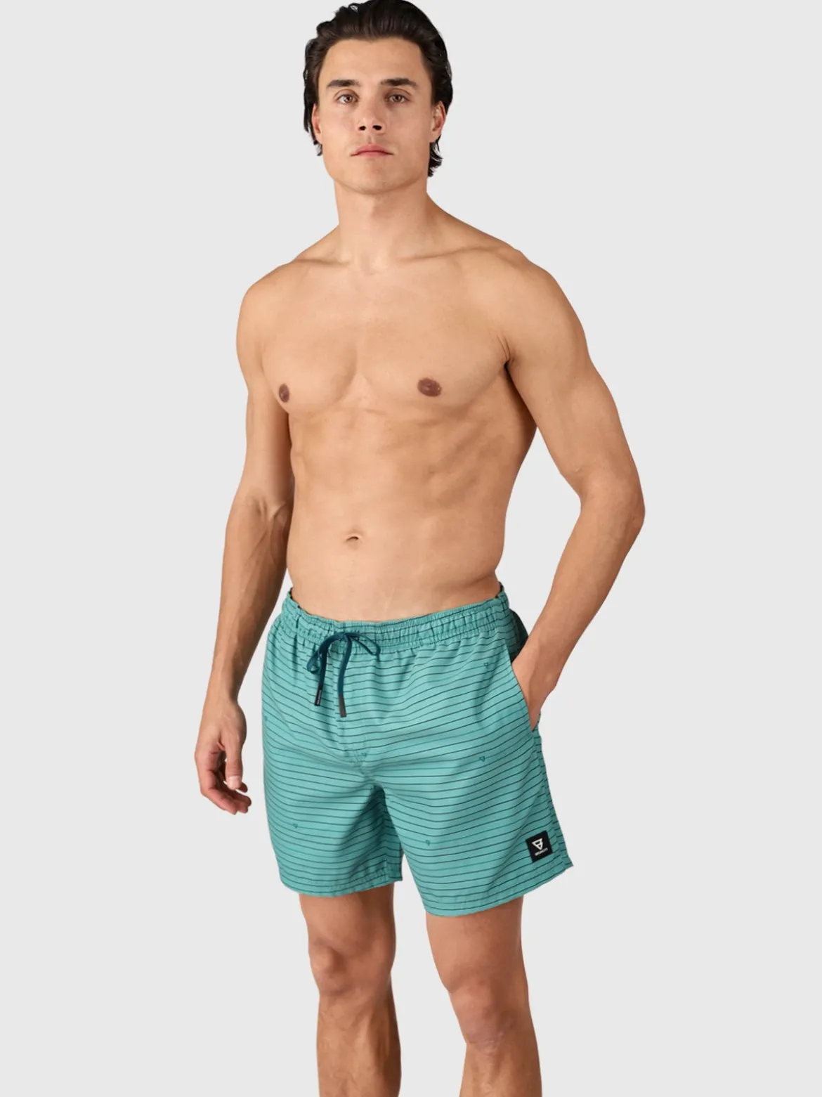 Cester-Stripe Heren Zwemshort | Bottle Green
