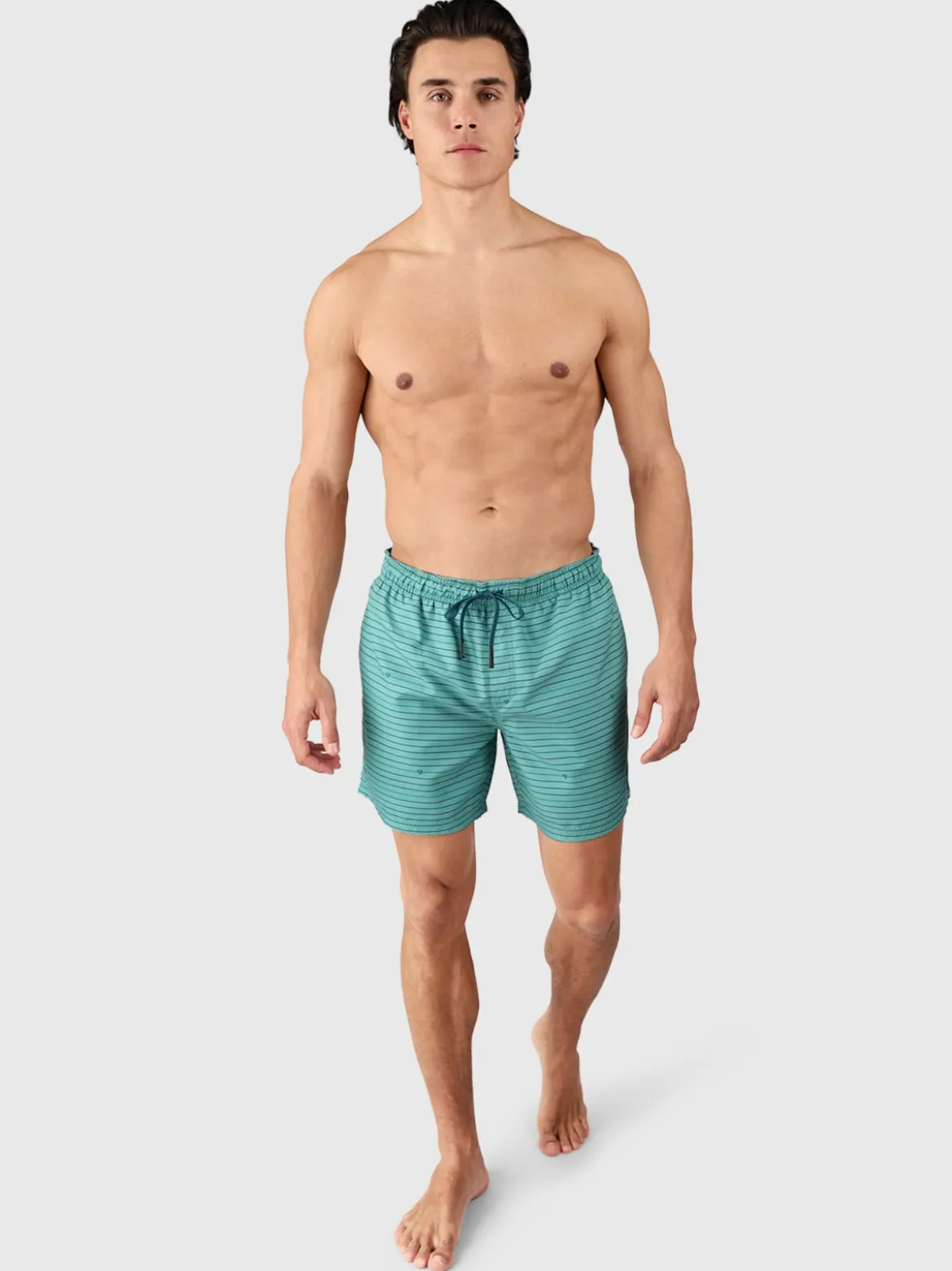 Cester-Stripe Heren Zwemshort | Bottle Green