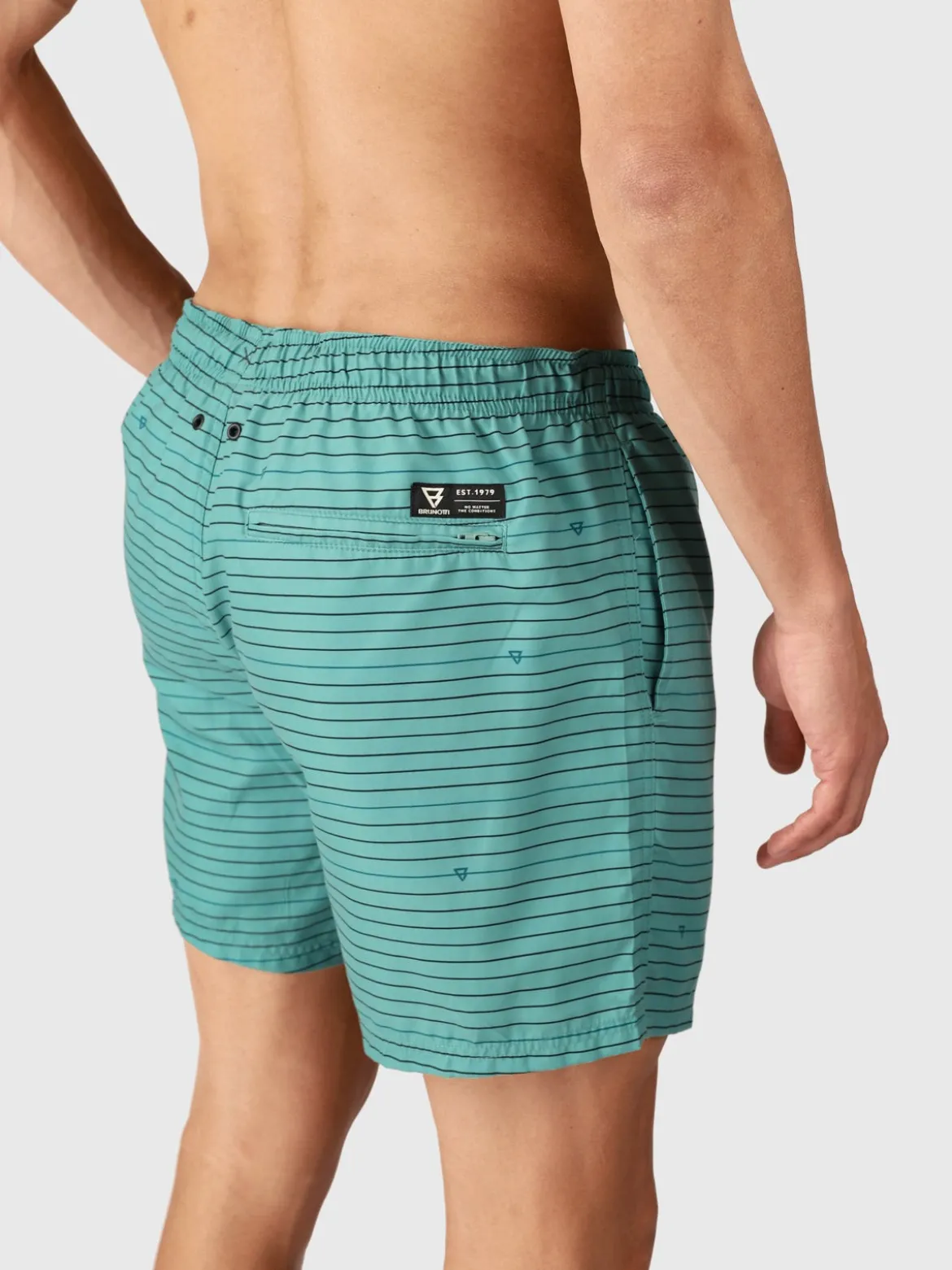 Cester-Stripe Heren Zwemshort | Bottle Green