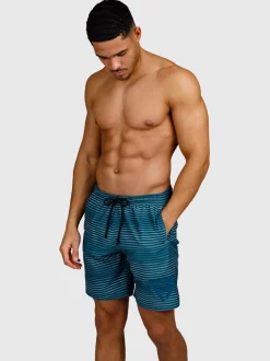 Cester-Stripe Heren Zwemshort | Mist