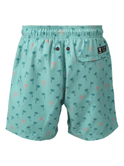 Cestery-Palm Boys Swim Shorts | Bottle Green