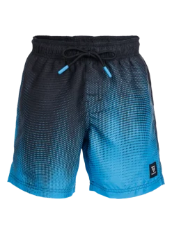 Cestery-Panel Print Jongens Zwemshort | Kingfisher Blue