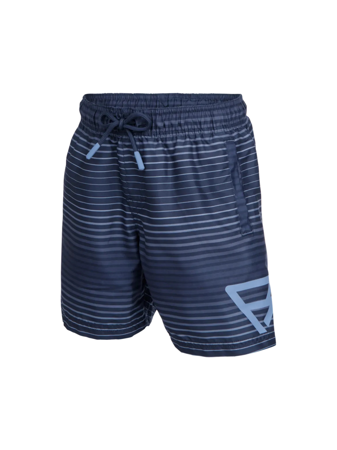 Cestery-Stripe Jongens Zwemshort | Indigo blue