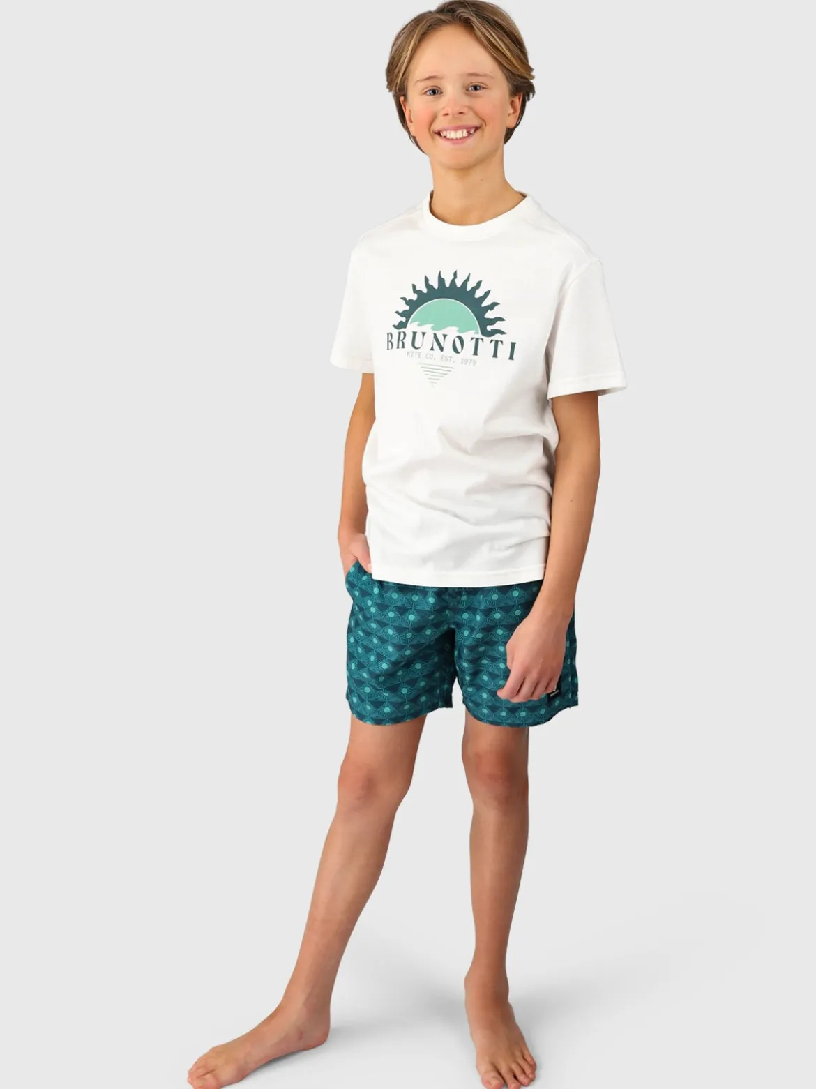 Cestery-Sun Boys Swim Shorts | Fuel Green
