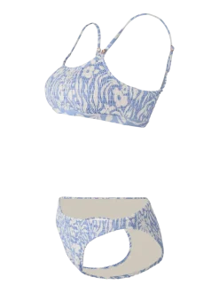 Cruzin-Swirl Dames Bralette Bikini | Bluebell