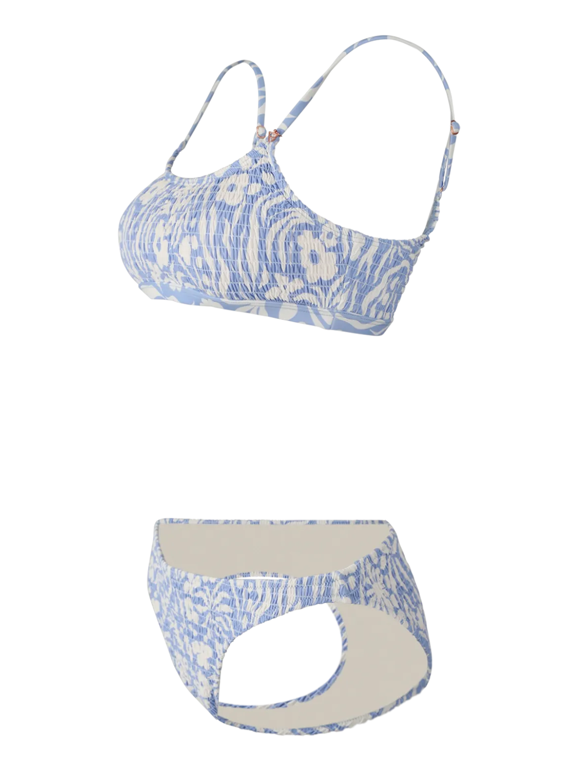 Cruzin-Swirl Dames Bralette Bikini | Bluebell