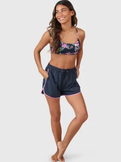 Cruz-Tropicana Dames Bralette Bikini Top | Indigo Blue