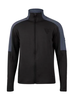 Daronst-Zip Heren Fleece | Zwart
