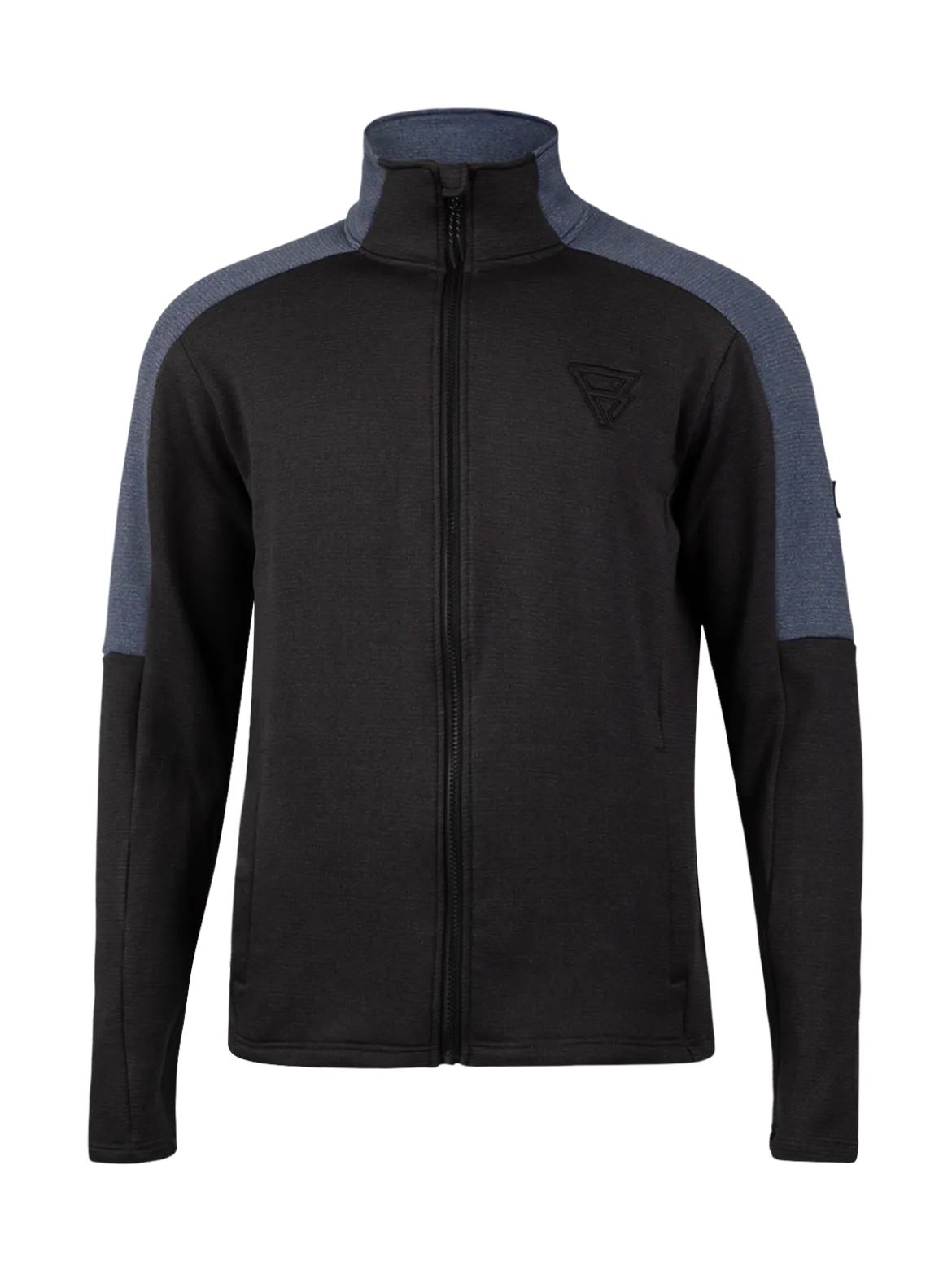Daronst-Zip Heren Fleece | Zwart