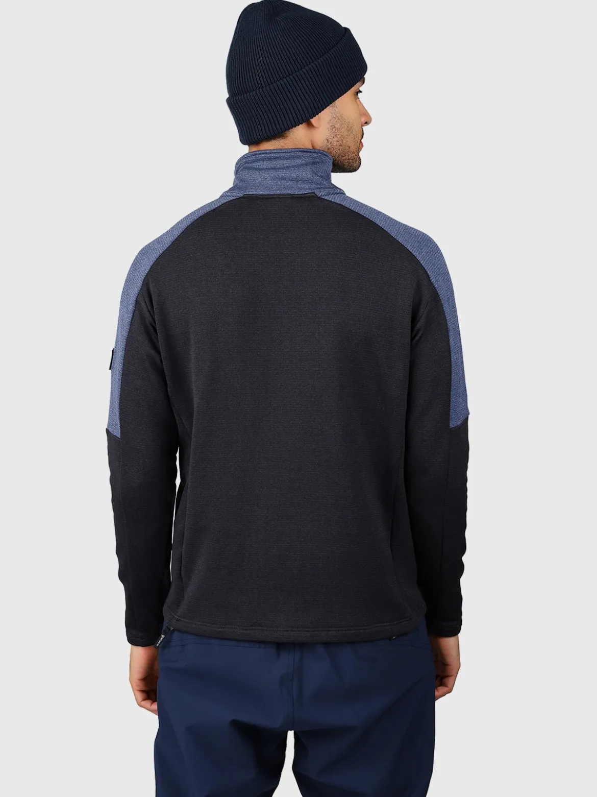 Daronst-Zip Heren Fleece | Zwart