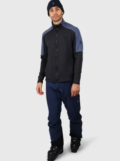 Daronst-Zip Heren Fleece | Zwart
