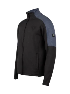 Daronst-Zip Heren Fleece | Zwart