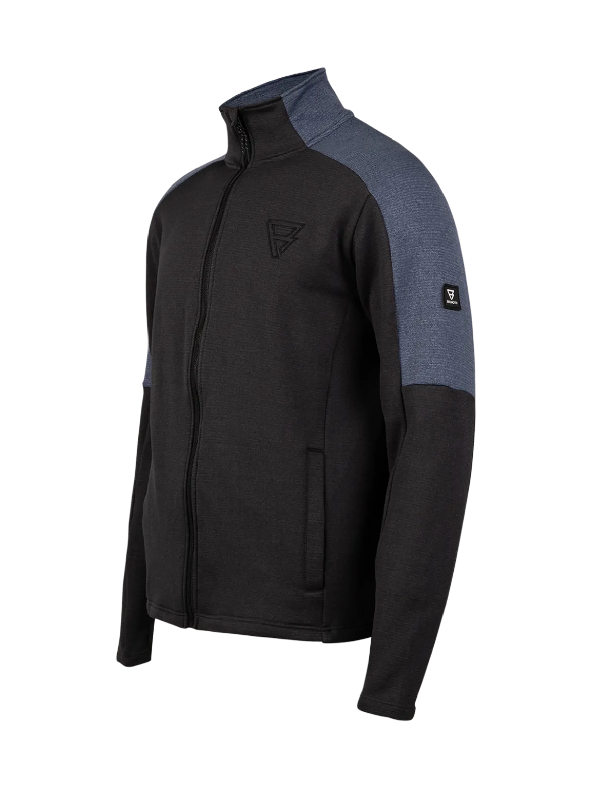 Daronst-Zip Heren Fleece | Zwart