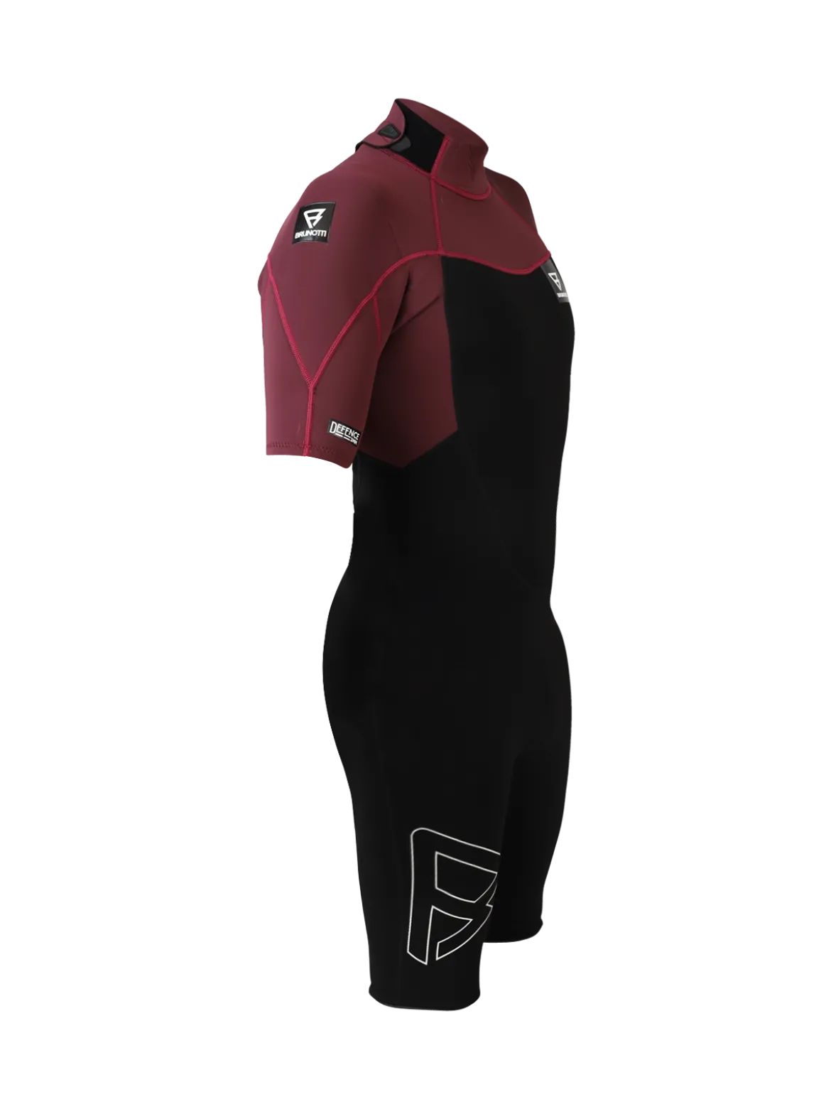 Defence Shorty 3/2mm Heren Wetsuit | Rood