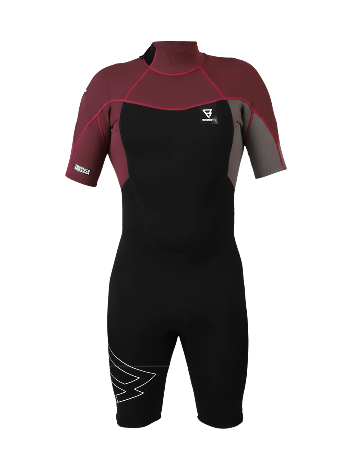 Defence Shorty 3/2mm Heren Wetsuit | Rood