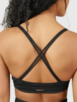 Delphinia Dames Bikini Bralette Top | Zwart