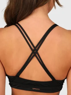 Delphinia Dames Bralette Bikini Top | Black