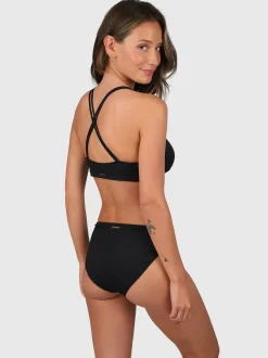 Delphinia Dames Bralette Bikini Top | Black