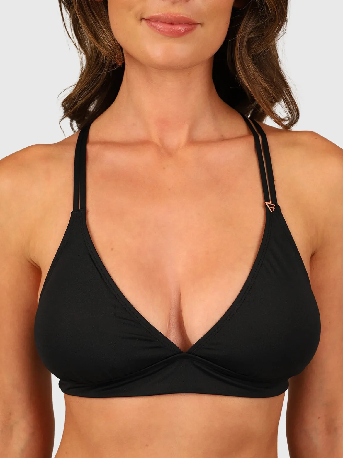 Delphinia Dames Bralette Bikini Top | Black