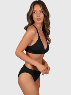 Delphinia Dames Bralette Bikini Top | Black