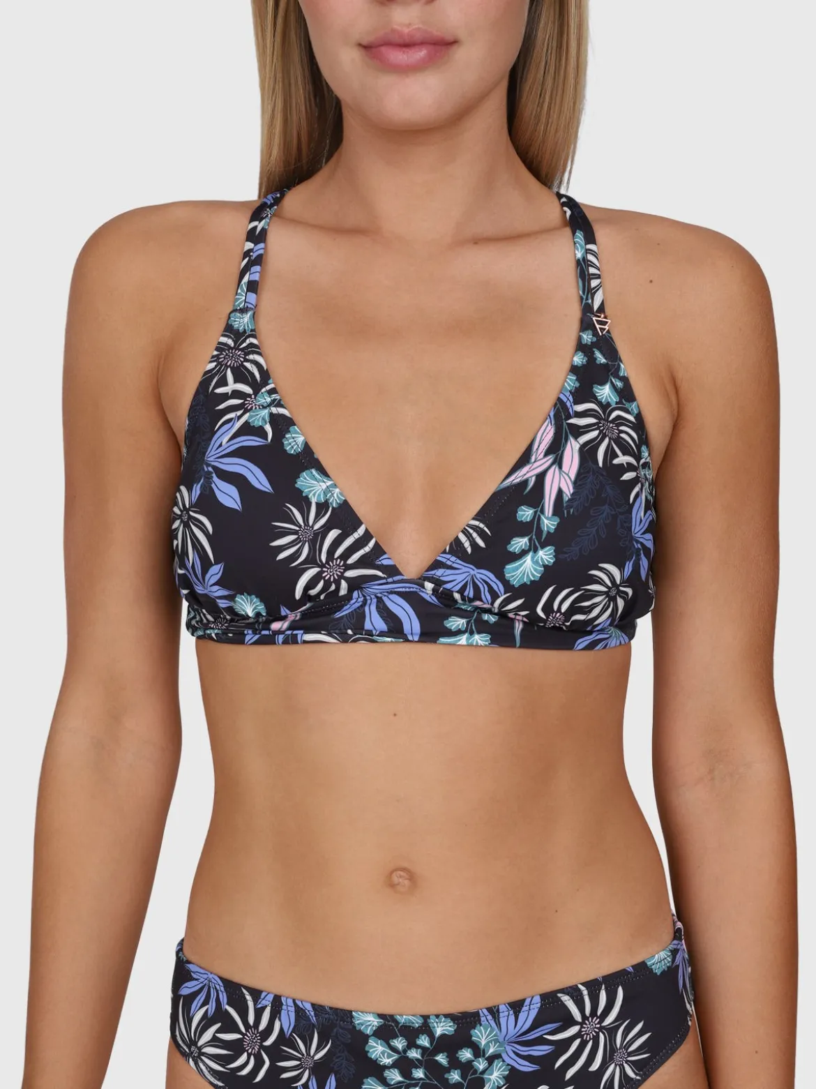 Delphinia-Print Dames Bikini Top | Zwart