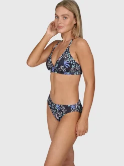 Delphinia-Print Dames Bikini Top | Zwart