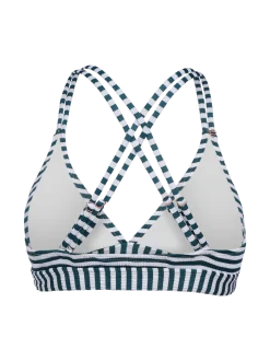 Delphinia-Stripe Dames Bikini Top | Snow