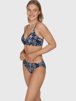 Diamia-Print Dames Bikini Top | Zwart