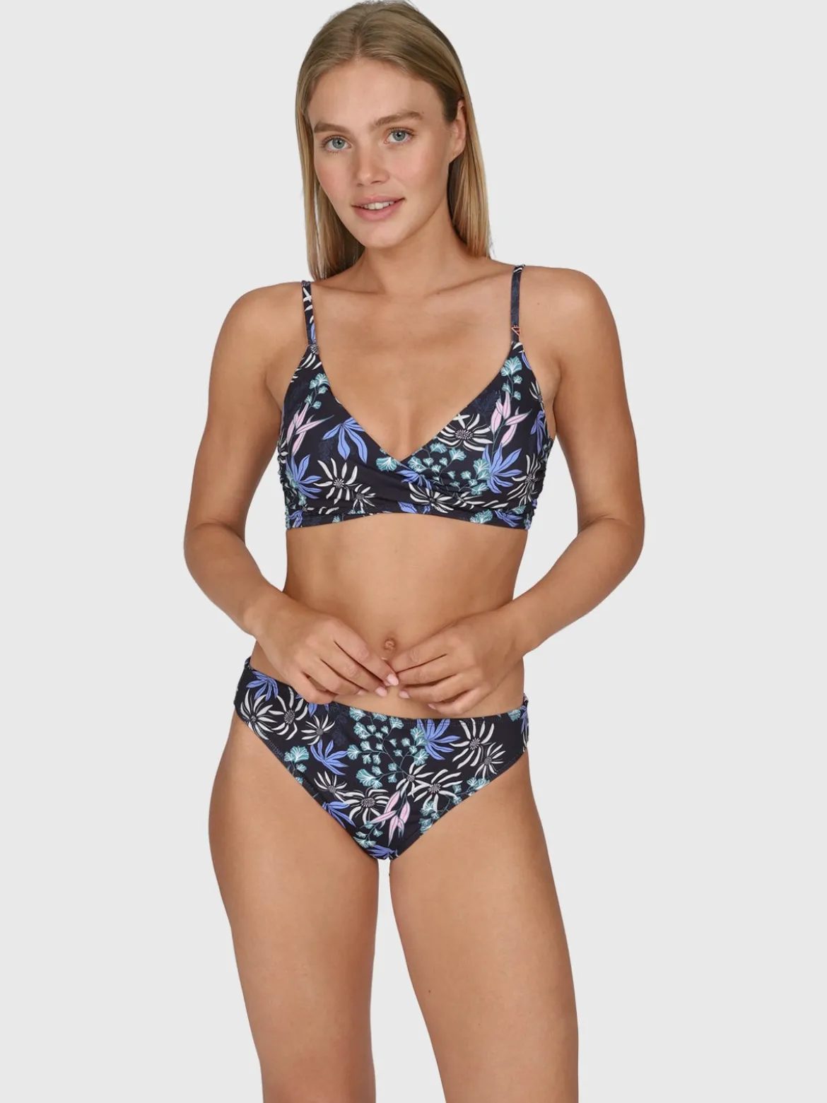 Diamia-Print Dames Bikini Top | Zwart