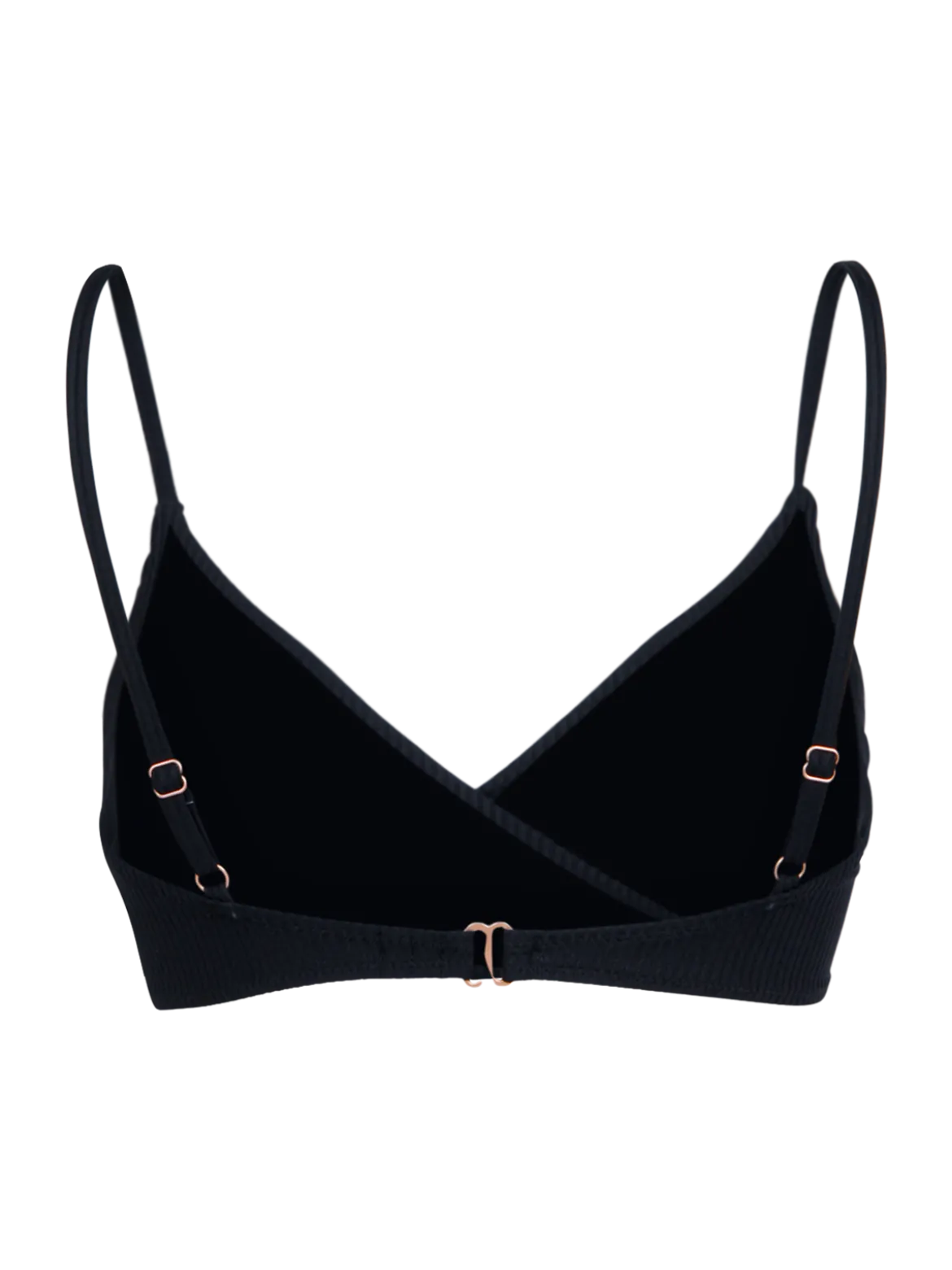 Diamia-Rib Dames Bikini Top | Zwart