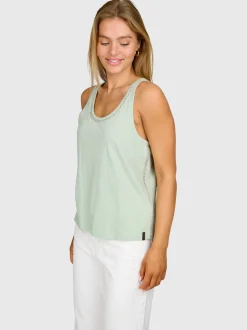 Diljara Dames Top | Aqua Grey