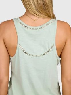 Diljara Dames Top | Aqua Grey