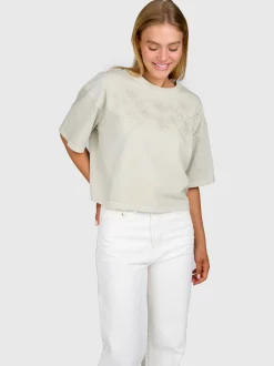 Dilola Dames T-shirt | Feather Grey