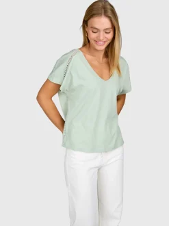 Duya Dames T-shirt | Aqua Grey