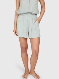Essia Dames Shorts | Aqua Grey