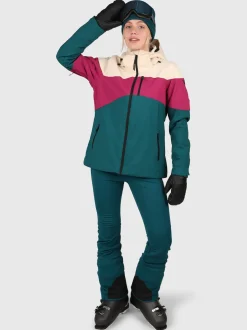 Fastonia Dames Ski Jas | Evergreen
