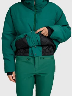 Fiaskia Women Snow Jacket | Hunter Green