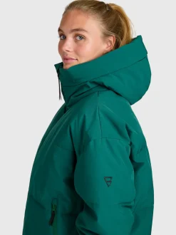 Fiaskia Women Snow Jacket | Hunter Green