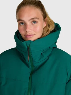 Fiaskia Women Snow Jacket | Hunter Green