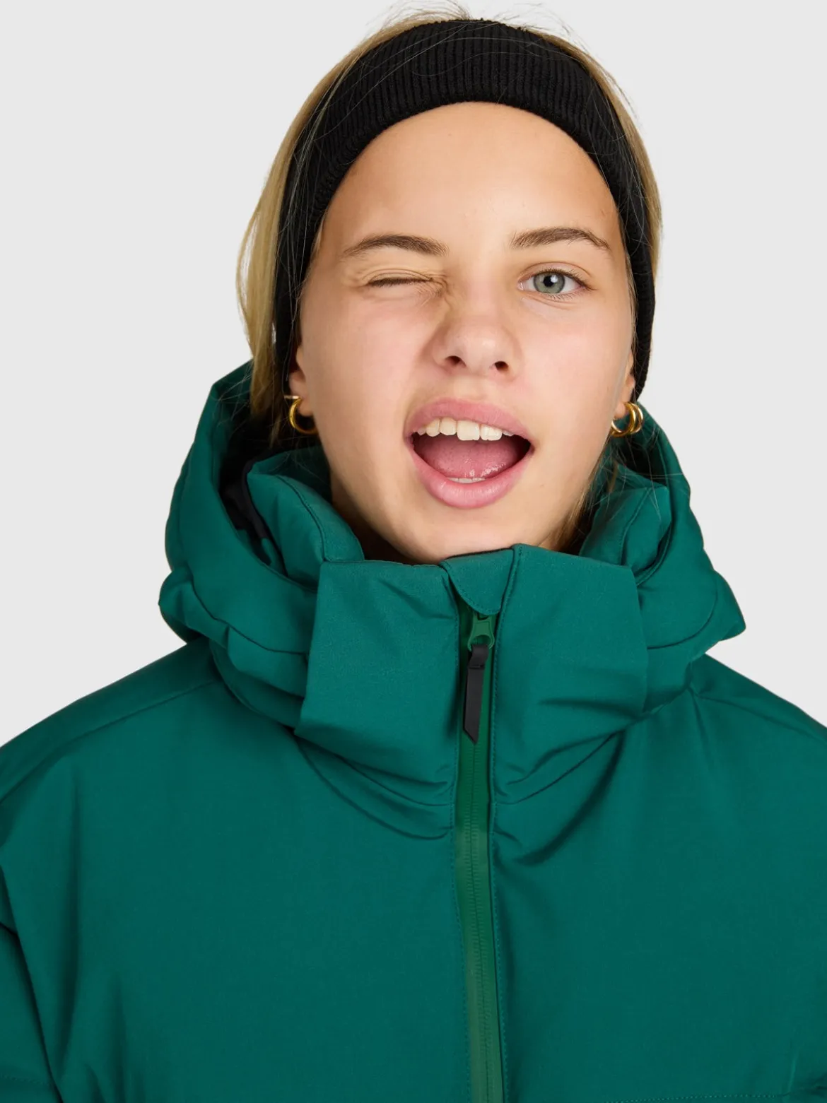 Fiasky Girls Snow Jacket | Hunter Green