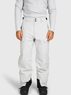 Footrail-Cargo Men Snow Pants | Soft Grey