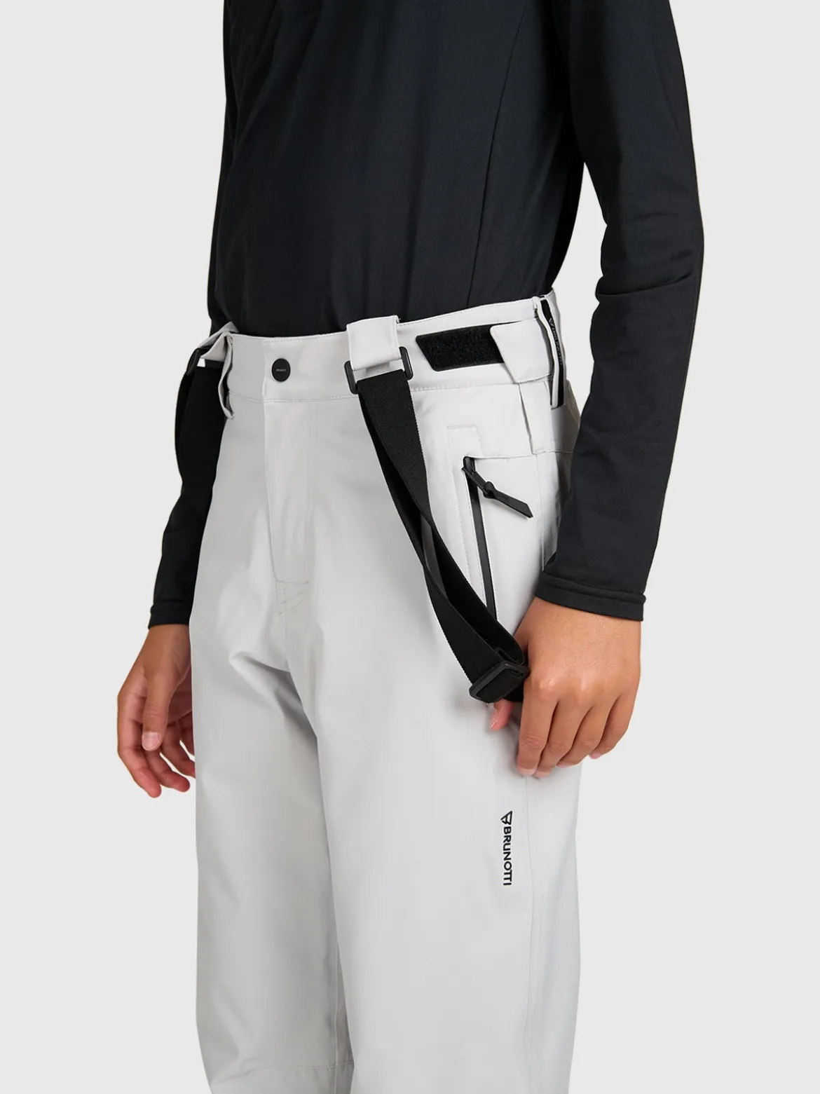 Footraily Boys Snow Pants | Soft Grey