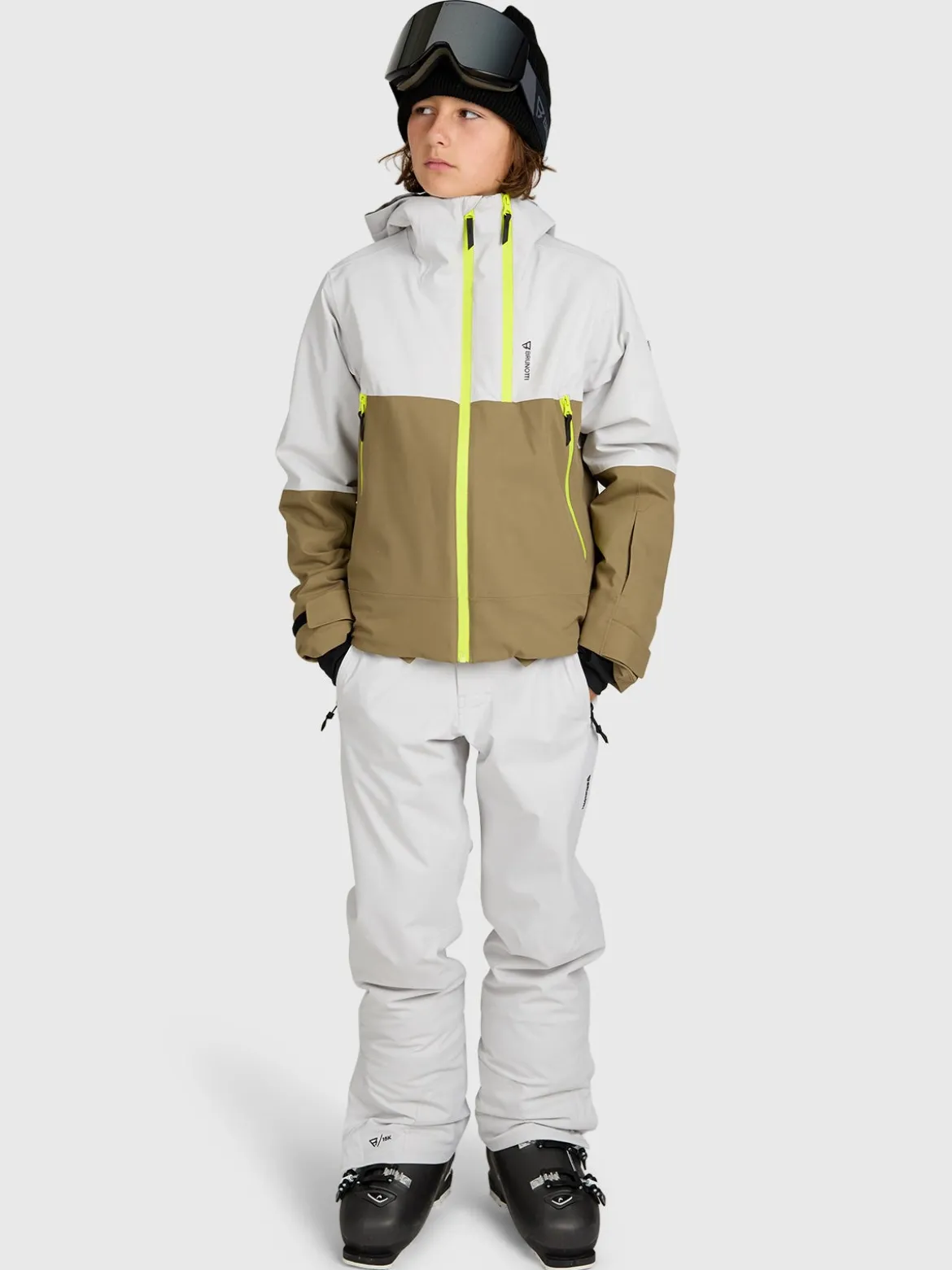 Footraily Boys Snow Pants | Soft Grey