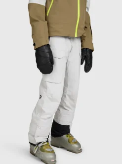 Footraily-Cargo Boys Snow Pants | Soft Grey